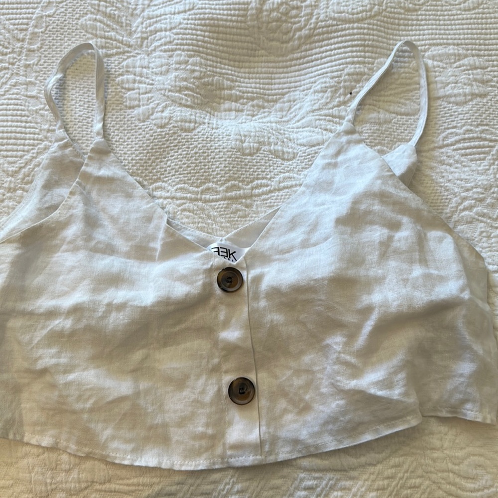 Linen crop top